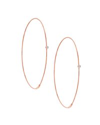 Lana Jewelry - Metallic Large Magic Hoops With Diamonds - Lyst