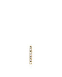 EF Collection | Metallic 14k Diamond Bar Stud | Lyst