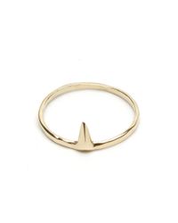 Odette New York | Metallic 14k Petite Spear Ring | Lyst
