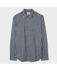 Paul Smith | Blue Slim Gingham Shirt for Men | Lyst