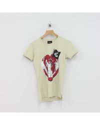 Vivienne Westwood - Multicolor Heart World T Shirt Ocra - Lyst