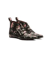 Preen By Thornton Bregazzi - Black Aw17 Erin Winklepicker Boot Wild Rose - Lyst