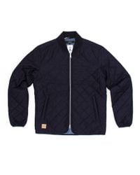 Makia - Blue Quilted Jacket for Men - Lyst