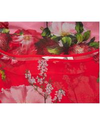 Ted Baker Red Berry Sundae Print Tie Waist Cover Up