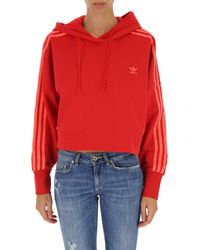 Sweatshirt for Women Adidas en coloris Red