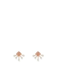 Rebecca Minkoff | Metallic Pyramid Fan Stud Earring | Lyst