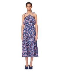 Rebecca Taylor - Blue Tea Rose Ruffle Skirt - Lyst