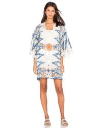 Jen's Pirate Booty Blue Wildwood Crescent Kimono
