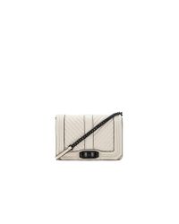 Rebecca Minkoff White Chevron Quilted Small Love Bag