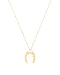 House of Harlow 1960 Metallic X Revolve Golden Tusk Necklace