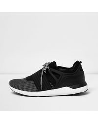 river island black trainers
