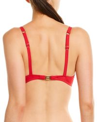 Gottex Red Vista Bikini Top
