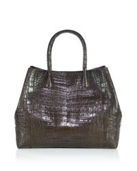 Nancy Gonzalez | Brown Large Convertible Crocodile Tote | Lyst