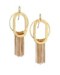 Stephanie Kantis | Metallic Paris Romance Double Loop Fringe Earrings | Lyst