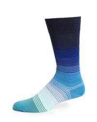 Paul Smith | Blue Graduated Stripes Socks for Men | Lyst