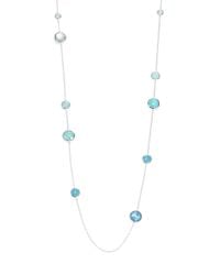 Ippolita | Metallic Rock Candy Aquamarine, Larimar, Blue Topaz, Mother-of-pearl & Sterling Silver Lollipop Station N | Lyst