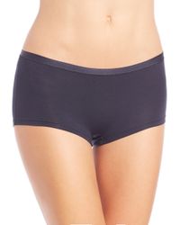 Hanro | Blue Soft Touch Boyshorts | Lyst