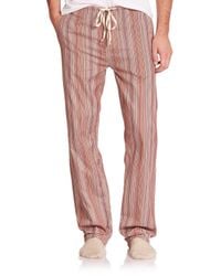 Paul Smith | Red Striped Cotton Pajama Pants for Men | Lyst