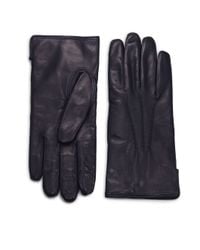 Saks Fifth Avenue | Blue Leather Gloves for Men | Lyst