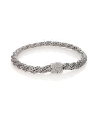 John Hardy | Metallic Classic Chain Diamond & Sterling Silver Extra-small Twisted Bracelet | Lyst