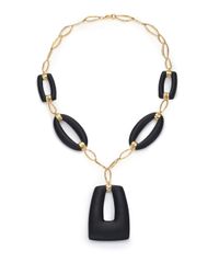 Alexis Bittar | Black Lakana Lucite Station Link Drop Pendant Necklace | Lyst