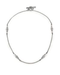 Konstantino | Metallic Kerma Sterling Silver Station Necklace | Lyst