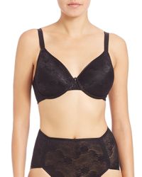 Wacoal | Black Clear & Classic Contour Bra | Lyst