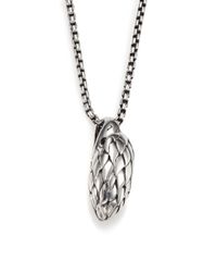 John Hardy | Metallic Legends Black Chalcedony & Sterling Silver Eagle Pendant Necklace for Men | Lyst