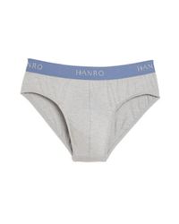 Hanro | Gray Upper Westside Signature Briefs for Men | Lyst