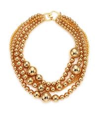 Kenneth Jay Lane | Metallic Multi Strand Bead Necklace | Lyst