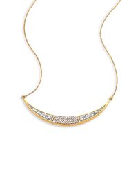 Shana Gulati | Metallic Diamond & 18k Yellow Gold Ozar Necklace | Lyst