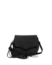 Rebecca minkoff Mini Suki Saddle Bag in Black | Lyst