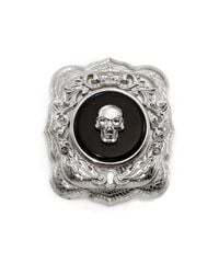 Alexander McQueen | Black Skull Brooch for Men | Lyst