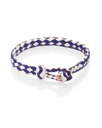 Chamula | Blue Woven Leather Bracelet | Lyst