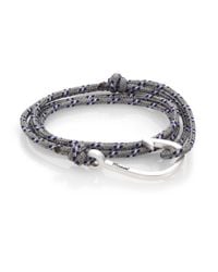 Miansai | Blue Hook Rope Wrap Bracelet/silvertone for Men | Lyst