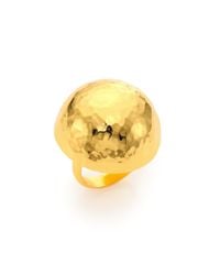 Nest | Metallic Hammered Dome Ring | Lyst