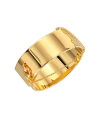 Eddie Borgo | Metallic Safety Chain Cuff Bracelet/goldtone | Lyst