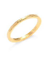 Nest | Metallic Sterling Silver Hammered Bangle Bracelet/goldtone | Lyst