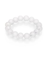 Nest | White Quartz Crystal Bead Bracelet | Lyst