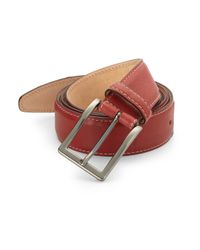 Saks Fifth Avenue | Red Leather Belt for Men | Lyst