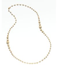 Marco Bicego | Metallic Africa 18k Yellow Gold Long Ball Necklace | Lyst