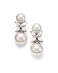 Majorica | 12mm White Pearl Drop Earrings | Lyst