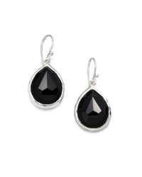 Ippolita | Rock Candy Black Onyx & Sterling Silver Mini Teardrop Earrings | Lyst