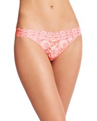 Hanky Panky | Pink Cross Dye Original Thong | Lyst