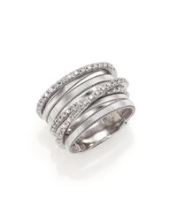 Marco Bicego | Goa Diamond & 18k White Gold Seven-strand Ring | Lyst