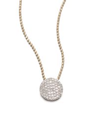 Phillips House | Metallic 14k Yellow Gold & Diamond Infinity Necklace | Lyst