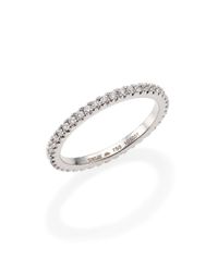 Kwiat | Diamond & 18k White Gold Eternity Stacking Ring | Lyst