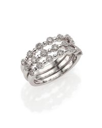 Kwiat | Stardust Diamond & 18k White Gold Stacking Ring Set | Lyst