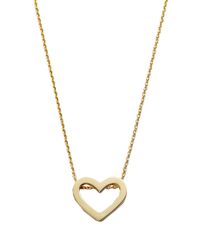 Roberto Coin | Metallic Tiny Treasures 18k Yellow Gold Heart Pendant Necklace | Lyst