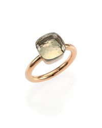 Pomellato | Pink Nudo Prasiolite & 18k Rose Gold Ring | Lyst